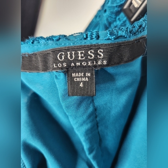 GUESS lace skirt, teal, size 4 - Picture 3 of 4